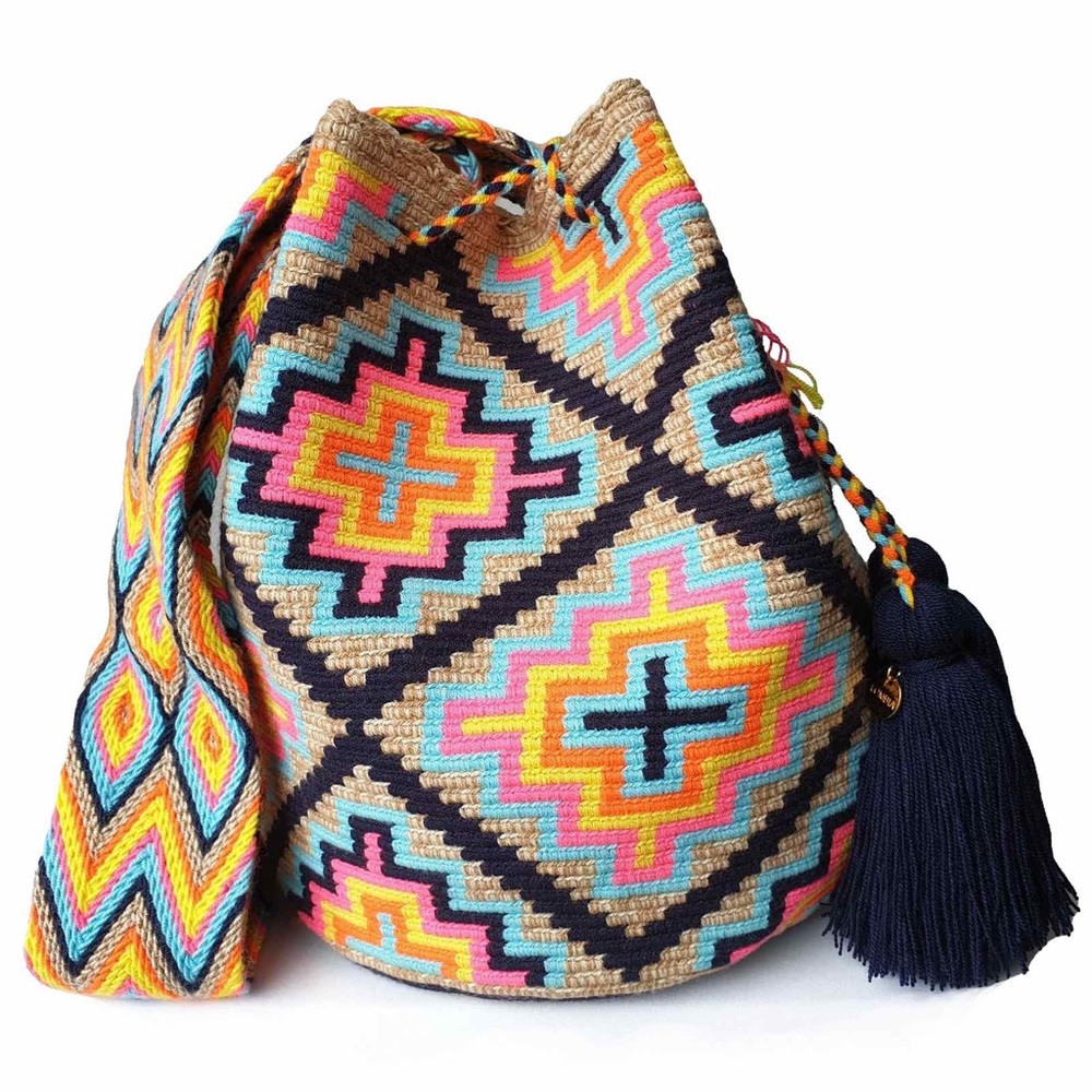 Colombian Wayuu Tribe Handmade Artisan Handbag Bahamas Wayuu Bag
